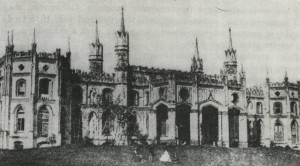 ruiny pałacu, druga połowa XIX wieku 